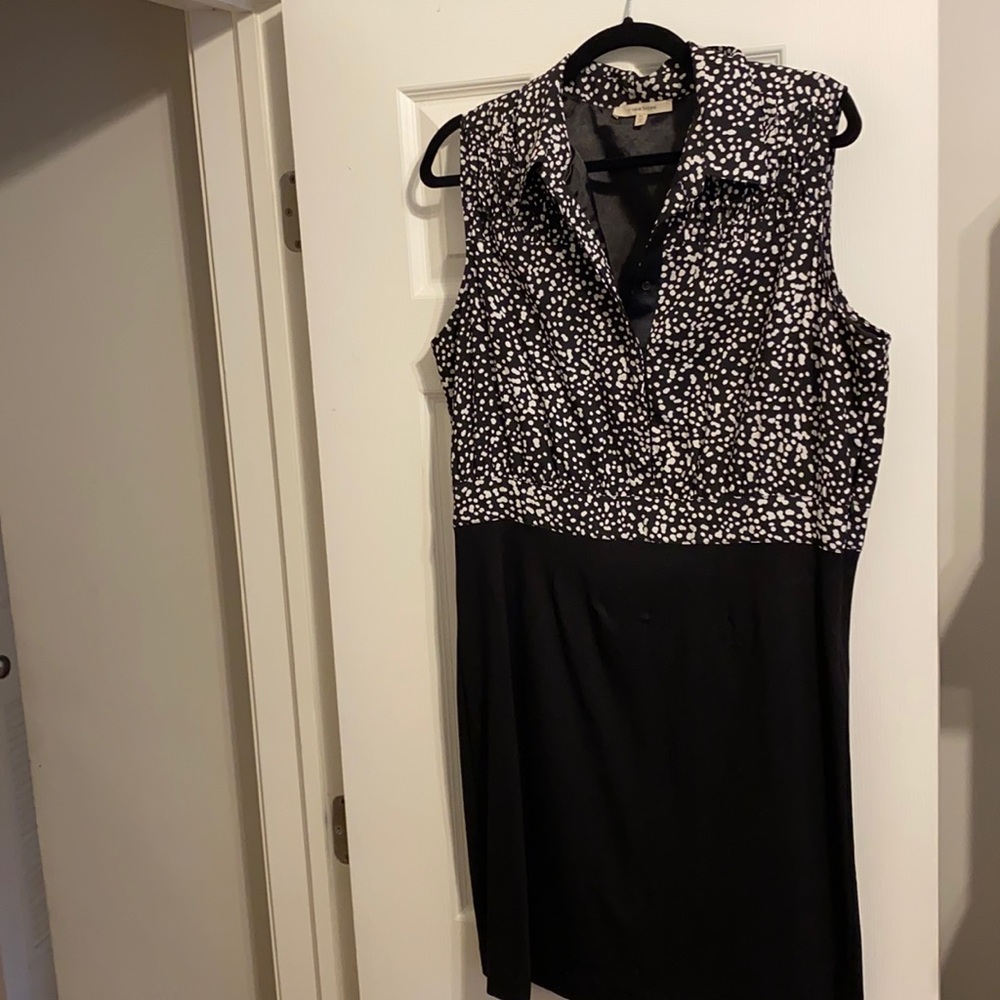 Black and white collared dress! Barely worn!